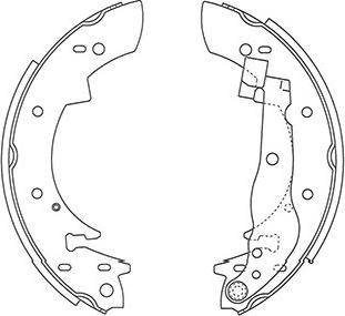 Kavo Parts BS-8935 - Комплект гальм, барабанний механізм autocars.com.ua