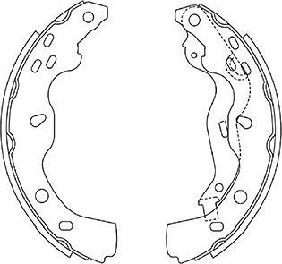 Kavo Parts BS-8936 - Комплект гальм, барабанний механізм autocars.com.ua