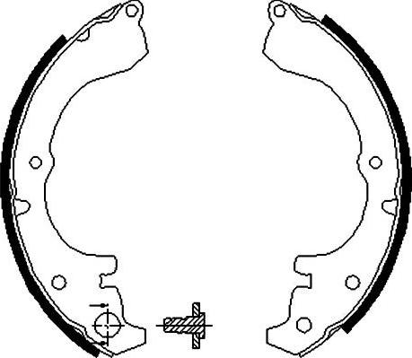 Kavo Parts BS-9913 - Комплект гальм, барабанний механізм autocars.com.ua