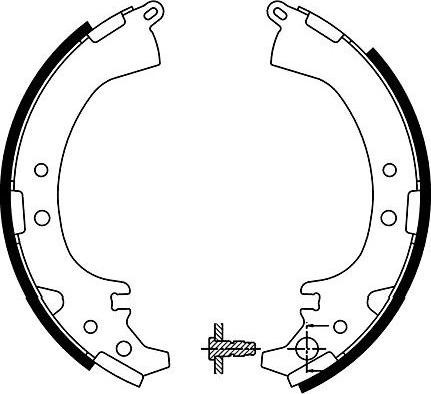 Kavo Parts BS-9925 - Комплект гальм, барабанний механізм autocars.com.ua