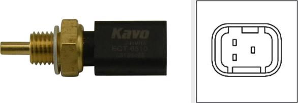 Kavo Parts ECT-6510 - Датчик, температура охлаждающей жидкости autodnr.net