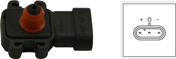 Kavo Parts EMS-5501 - Датчик, тиск у впускний трубі autocars.com.ua