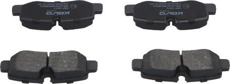 Kavo Parts KBP-10012 - Гальмівні колодки, дискові гальма autocars.com.ua