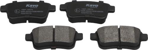 Kavo Parts KBP-10070 - Гальмівні колодки, дискові гальма autocars.com.ua