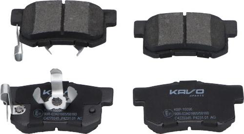 Kavo Parts KBP-10096 - Тормозные колодки, дисковые, комплект autodnr.net