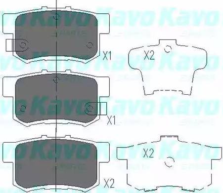 Kavo Parts KBP-2009 - Тормозные колодки, дисковые, комплект autodnr.net