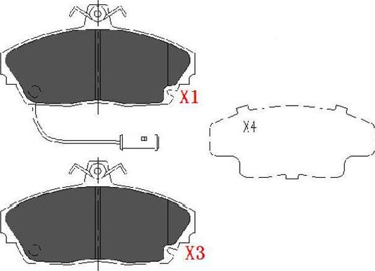 Kavo Parts KBP-2019 - Тормозные колодки, дисковые, комплект avtokuzovplus.com.ua