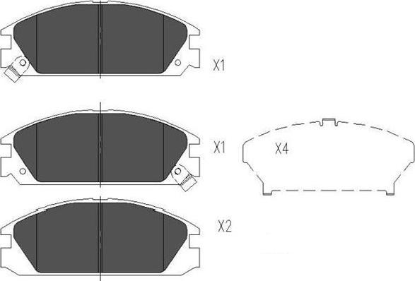 Kavo Parts KBP-2020 - Гальмівні колодки, дискові гальма autocars.com.ua