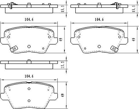 Kavo Parts KBP-3058 - Тормозные колодки, дисковые, комплект avtokuzovplus.com.ua