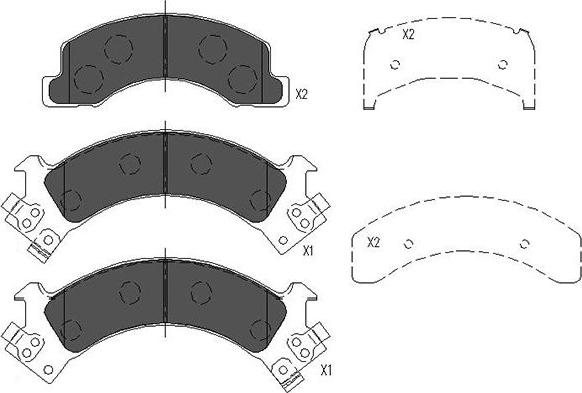 Kavo Parts KBP-3516 - Гальмівні колодки, дискові гальма autocars.com.ua