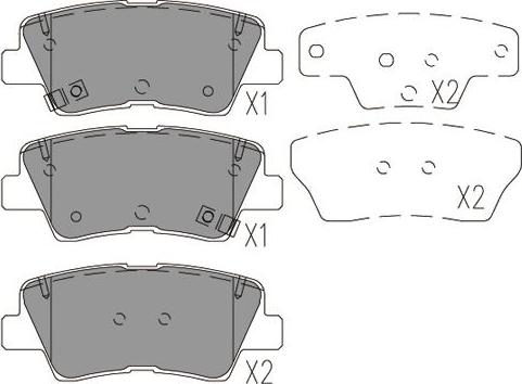 Kavo Parts KBP-4029 - Тормозные колодки, дисковые, комплект avtokuzovplus.com.ua