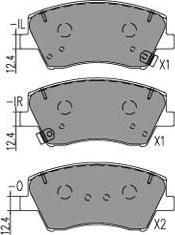 Kavo Parts KBP-4034 - Тормозные колодки, дисковые, комплект avtokuzovplus.com.ua