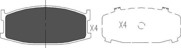 Kavo Parts KBP-4548 - Тормозные колодки, дисковые, комплект autodnr.net