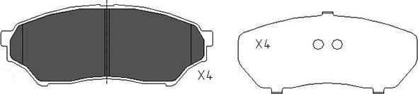 Kavo Parts KBP-5514 - Тормозные колодки, дисковые, комплект avtokuzovplus.com.ua