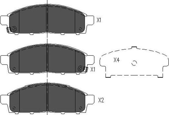 Kavo Parts KBP-5520 - Тормозные колодки, дисковые, комплект autodnr.net