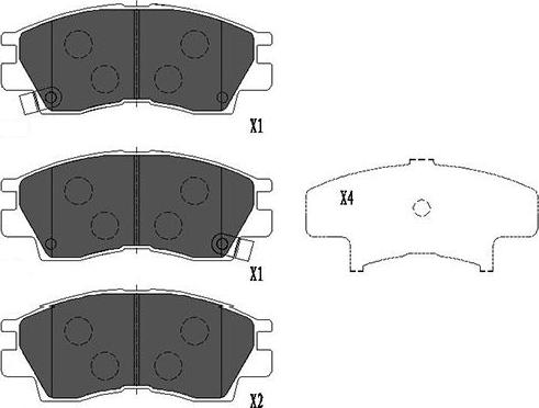 Kavo Parts KBP-5526 - Тормозные колодки, дисковые, комплект autodnr.net