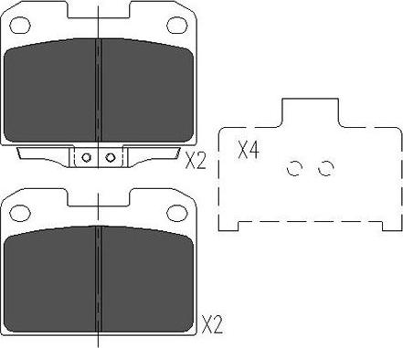 Kavo Parts KBP-5531 - Гальмівні колодки, дискові гальма autocars.com.ua