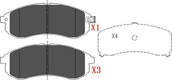 Kavo Parts KBP-5533 - Гальмівні колодки, дискові гальма autocars.com.ua