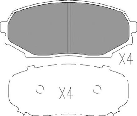 Kavo Parts KBP-5547 - Тормозные колодки, дисковые, комплект avtokuzovplus.com.ua