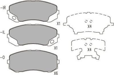 Kavo Parts KBP-5548 - Гальмівні колодки, дискові гальма autocars.com.ua