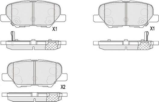 Kavo Parts KBP-5551 - Гальмівні колодки зад. Mazda 6-Outlander III-ASX-10- autocars.com.ua