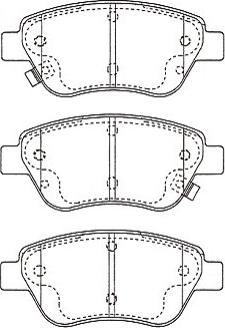 Kavo Parts KBP-5562 - Гальмівні колодки, дискові гальма autocars.com.ua