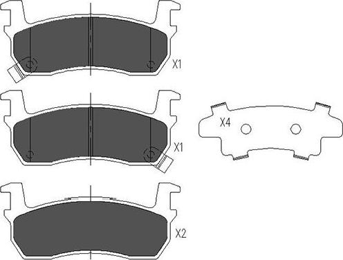 Kavo Parts KBP-6530 - Гальмівні колодки, дискові гальма autocars.com.ua