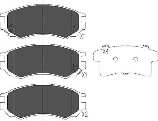 Kavo Parts KBP-6531 - Гальмівні колодки, дискові гальма autocars.com.ua