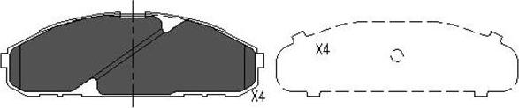 Kavo Parts KBP-6538 - Гальмівні колодки, дискові гальма autocars.com.ua