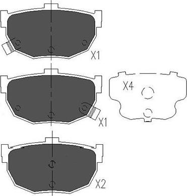 Kavo Parts KBP-6544 - Гальмівні колодки, дискові гальма autocars.com.ua