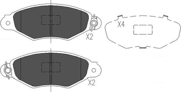 Kavo Parts KBP-6565 - Гальмівні колодки, дискові гальма autocars.com.ua