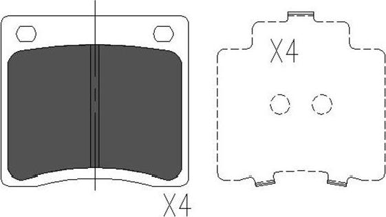 Kavo Parts KBP-6568 - Тормозные колодки, дисковые, комплект avtokuzovplus.com.ua