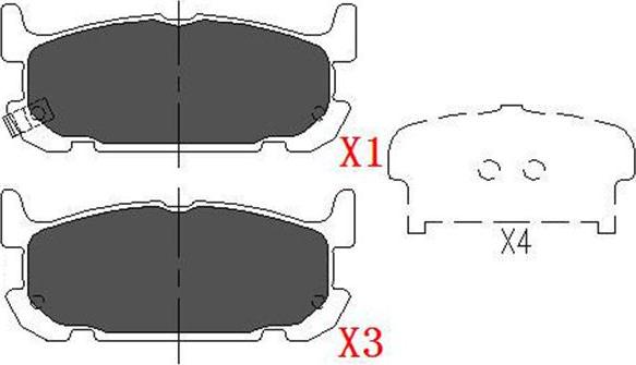 Kavo Parts KBP-6571 - Тормозные колодки, дисковые, комплект avtokuzovplus.com.ua