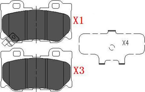 Kavo Parts KBP-6582 - Гальмівні колодки, дискові гальма autocars.com.ua