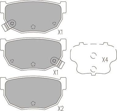 Kavo Parts KBP-6597 - Тормозные колодки, дисковые, комплект avtokuzovplus.com.ua