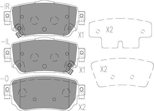 Kavo Parts KBP-6615 - Гальмівні колодки, дискові гальма autocars.com.ua