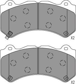 Kavo Parts KBP-6627 - Гальмівні колодки, дискові гальма autocars.com.ua