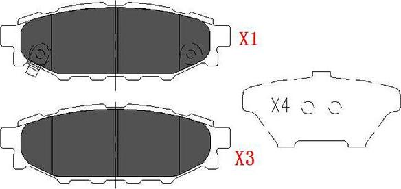 Kavo Parts KBP-8005 - Тормозные колодки, дисковые, комплект avtokuzovplus.com.ua