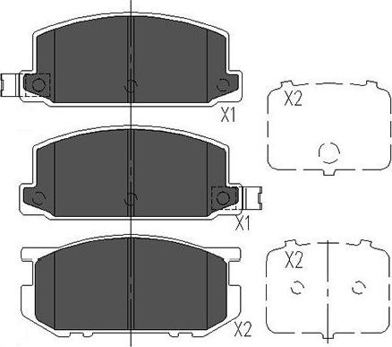 Kavo Parts KBP-8006 - Тормозные колодки, дисковые, комплект autodnr.net