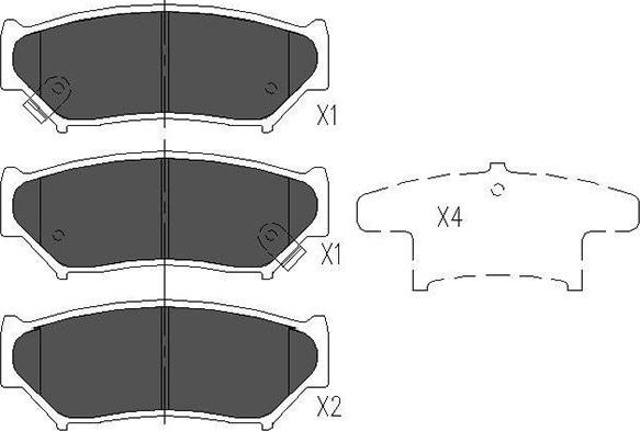 Kavo Parts KBP-8505 - Тормозные колодки, дисковые, комплект avtokuzovplus.com.ua