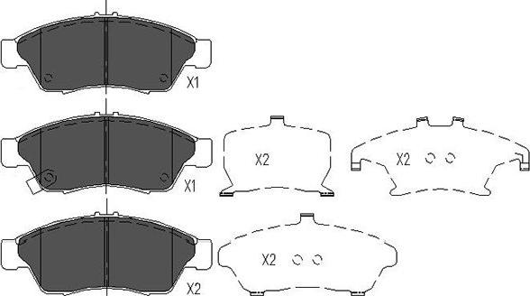 Kavo Parts KBP-8510 - Гальмівні колодки, дискові гальма autocars.com.ua