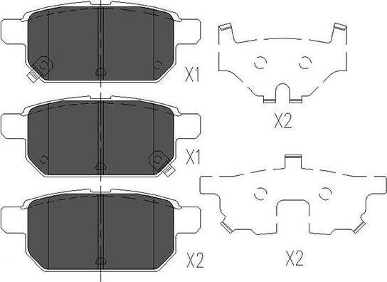 Kavo Parts KBP-8526 - Гальмівні колодки, дискові гальма autocars.com.ua