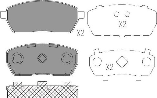 Kavo Parts KBP-8529 - Гальмівні колодки, дискові гальма autocars.com.ua