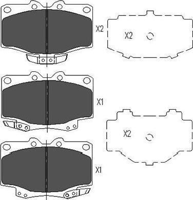 Kavo Parts KBP-9048 - Гальмівні колодки, дискові гальма autocars.com.ua