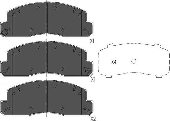 Kavo Parts KBP-9088 - Гальмівні колодки, дискові гальма autocars.com.ua