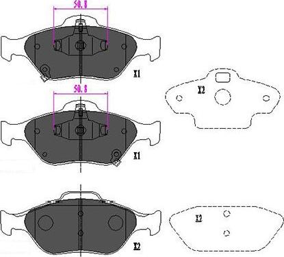 Kavo Parts KBP-9091 - Гальмівні колодки, дискові гальма autocars.com.ua