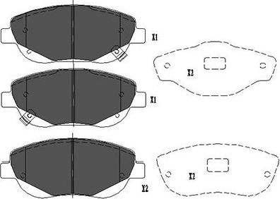 Kavo Parts KBP-9108 - Гальмівні колодки, дискові гальма autocars.com.ua