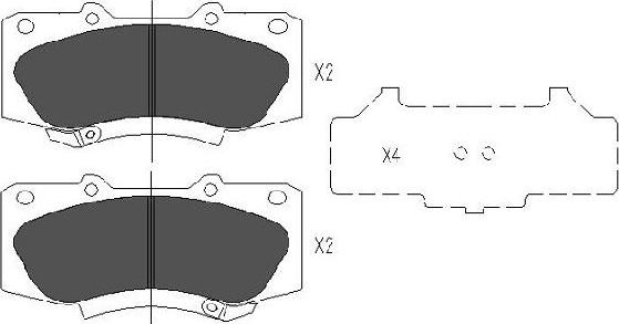 Kavo Parts KBP-9133 - Тормозные колодки, дисковые, комплект avtokuzovplus.com.ua