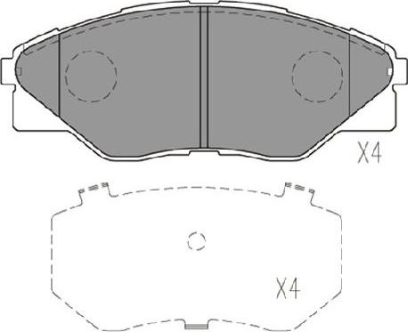 Kavo Parts KBP-9135 - Гальмівні колодки, дискові гальма autocars.com.ua