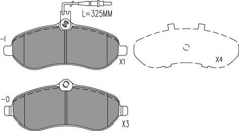 Kavo Parts KBP-9148 - Тормозные колодки, дисковые, комплект avtokuzovplus.com.ua